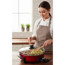 Panela Elétrica Vermelha 110V Multifuncional Rouge - Cozinha Panela Elétrica Vermelha 110V Multifuncional Rouge - Cozinha