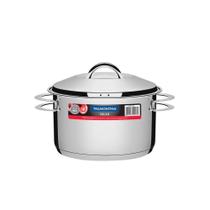 Panela Em Aço Inox Fundo Triplo Linha Solar 6,1 Litros Pit 2 - Tramontina Panela Em Aço Inox Fundo Triplo Linha Solar 6,1 Litros Pit 2 - Tramontina