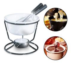 Panela Fondue Carnes Queijo Pães Inverno Panela Kit