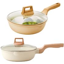 Panela Frigideira Cerâmica Antiaderente Grande 28cm Fogão De Indução E Gás Compacta Panela Frigideira Cerâmica Antiaderente Grande 28cm Fogão De Indução E Gás Compacta