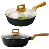 Panela Frigideira Cerâmica Antiaderente Grande 28cm Fogão De Indução E Gás Compacta Panela Frigideira Cerâmica Antiaderente Grande 28cm Fogão De Indução E Gás Compacta