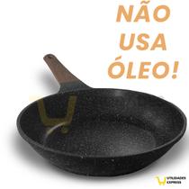 Panela Frigideira De Indução E Fogão A Gás Antiaderente De Cerâmica Reforçada 24cm