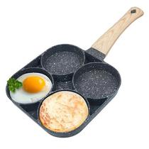 Panela Frigideira Omeleteira Alumínio Antiaderente 4 Furos Panela Frigideira Omeleteira Alumínio Antiaderente 4 Furos