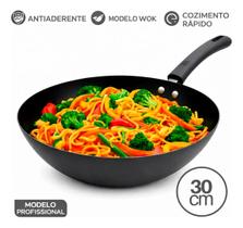 Panela Frigideira Profissional Wok Antiaderente Grande 3,5l - 30,5cm Dolce Home