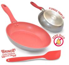 Panela Frigideira Saut Joli 24cm Redsupreme Espatula Silicone Panela Frigideira Saut Joli 24cm Redsupreme Espatula Silicone