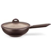 Panela frigideira wok antiaderente cerâmica mta belga 3,8l