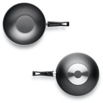 Panela Frigideira Wok Antiaderente Flora Grafite 28Cm Capacidade para 4,3L MTA - 8101 Panela Frigideira Wok Antiaderente Flora Grafite 28Cm Capacidade para 4,3L MTA - 8101