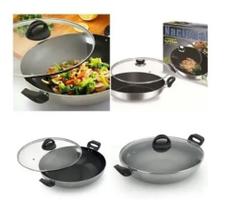 Panela Frigideira Wok Paella 28cm Antiaderente 3,3l Teflon