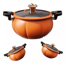 Panela Grande 7L Pote de Pressão Laranja Abóbora, Panela Multifuncional Antiaderente, Fogão a Gás Universal, Panela de S Panela Grande 7L Pote de Pressão Laranja Abóbora, Panela Multifuncional Antiaderente, Fogão a Gás Universal, Panela de S
