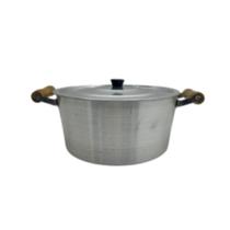 Panela Grande De Alumínio Nº28 Caçarola duas alças para sopas e caldos Panela Grande De Alumínio Nº28 Caçarola duas alças para sopas e caldos