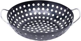 Panela Grelha Wok Perfurada Churrasqueira Legumes Multiuso Panela Grelha Wok Perfurada Churrasqueira Legumes Multiuso