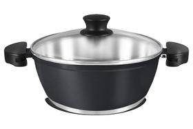 Panela Gulê Grafite Tampa de Vidro 24 Panela Gulê Grafite Tampa de Vidro 24