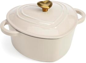 Panela holandês ferro fundido esmaltado Paris Hilton 4 litros Panela com tampa alças duplas Superior Tramontina Brinox Hercules Le Creuset