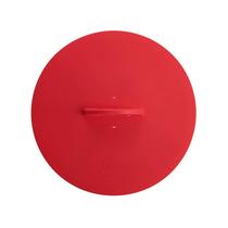 Panela instantânea de silicone com tampa de assadeira, fogão universal vermelho 6/8Qt