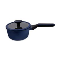 Panela Marine Hercules Redonda Antiaderente Ceramica Indução Azul 16x8cm 1,5L