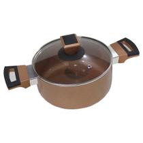 Panela MaxChef Tampa de Vidro 18cm - Bronze