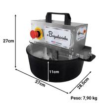 Panela mexedora automatica abrigadeirinha 28cm platinum 5,6litros preto