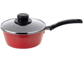 Panela Multiflon Antiaderente de Alumínio Vermelha 18cm 1,6L Essencial Panela Multiflon Antiaderente de Alumínio Vermelha 18cm 1,6L Essencial