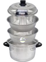 Panela Multiuso 3 em 1 de Alumínio Polido