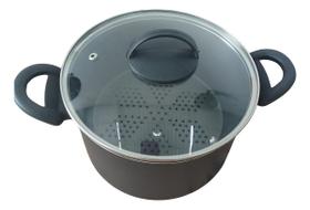 Panela Multiuso Com Forma Antiaderente Cuscuz Legumes Vapor