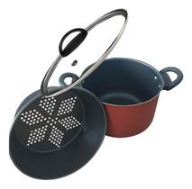 Panela Multiuso Com Forma Antiaderente Cuscuz Legumes Vapor