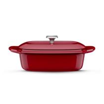 Panela Oval em Ferro Fundido Esmaltado com 27cm Expert Vermelha - Electrolux Panela Oval em Ferro Fundido Esmaltado com 27cm Expert Vermelha - Electrolux