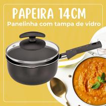 Panela Papeiro com 02 unid, Molho, Caldo, Com Tampa 14cm