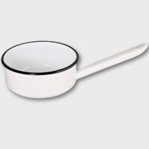 Panela Papeiro Esmaltada Ágata 14 800ml Ewel Branca