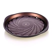 Panela para grelhar TECHEF Stovetop, churrasqueira coreana, antiaderente, roxa
