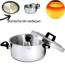 Panela para Pudim multiuso Meia Pressão Colorida 3,70 L C Nf