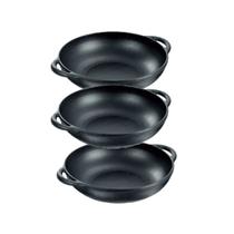 Panela Parmegiana Panela Mineira Ferro Fundido 22cm - 3unid