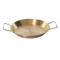 Panela Pergaminho Paella 30cm Dourada De Inox Frigopro