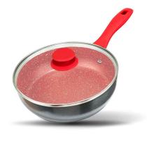 Panela Philco Definitive PPH240APR Redstone com Tampa de Vidro 2,7L Cinza e Vermelho