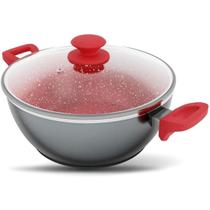 Panela Philco Redstone Caçarola PPN24A Tampa de Vidro 4,6L