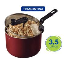 Panela Pipoqueira 3,5l Tramontina Antiaderente Pipoca Vermelha Alumínio