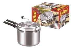 Panela Pipoqueira Alumínio Polido Eirilar 4,5 Litros Luxo