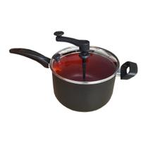 Panela Pipoqueira Antiaderente Cerâmica Tampa De Vidro 3l Panela Pipoqueira Antiaderente Cerâmica Tampa De Vidro 3l