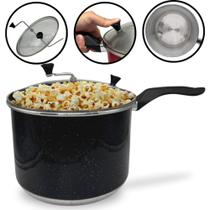 Panela Pipoqueira N20 Alumínio com Tampa de Vidro 4 Litros