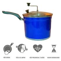 Panela Pipoqueira RL com tampa de vidro de 4 litros vermelho e preto Antiaderente
