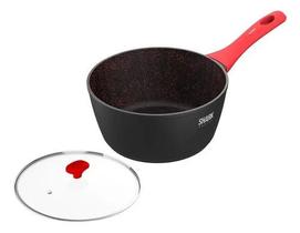 Panela Polishop Ichef Home Sauce Shark Vermelha 20cm +Tampa Panela Polishop Ichef Home Sauce Shark Vermelha 20cm +Tampa