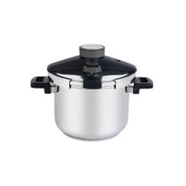 Panela Pressão 22cm 6L Tramontina Presto Inox Fundo Triplo 5 Dispositivos Segurança