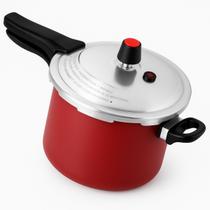 Panela Pressão 4,5l Antiaderente Fechamento Externo Premium - Cinza