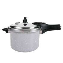 Panela Pressão Antiaderente Ceramica Brinox 5,4 Litros Cooktop Fogão Indução Fechamento Externo Gris Panela Pressão Antiaderente Ceramica Brinox 5,4 Litros Cooktop Fogão Indução Fechamento Externo Gris