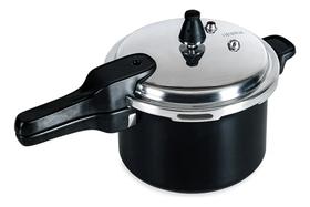 Panela Pressao Ceramic.l Pressure Indução 5,4l Preta Brinox Cor Preto
