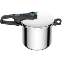 Panela Pressão Inox 8 Litros Fechamento Externo Segura Panela Pressão Inox 8 Litros Fechamento Externo Segura