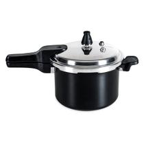 Panela Pressão Preta Indução Antiaderente Brinox 5,4L Ceramic Life