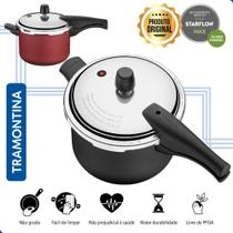 Panela Pressão Tramontina 4,5 Litros 20cm Vermelha Vancouver Panela Pressão Tramontina 4,5 Litros 20cm Vermelha Vancouver