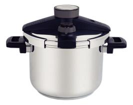 Panela Pressão Tramontina em Aço Inox Indução Com Fundo Triplo 6l Presto