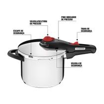 Panela Pressão Tramontina Solar Inox 22cm 3L