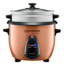 Panela Risoteira Gradiente Multiuso Com Vaporeira Allday Cor Cobre PGPM172 Frequência 60Hz